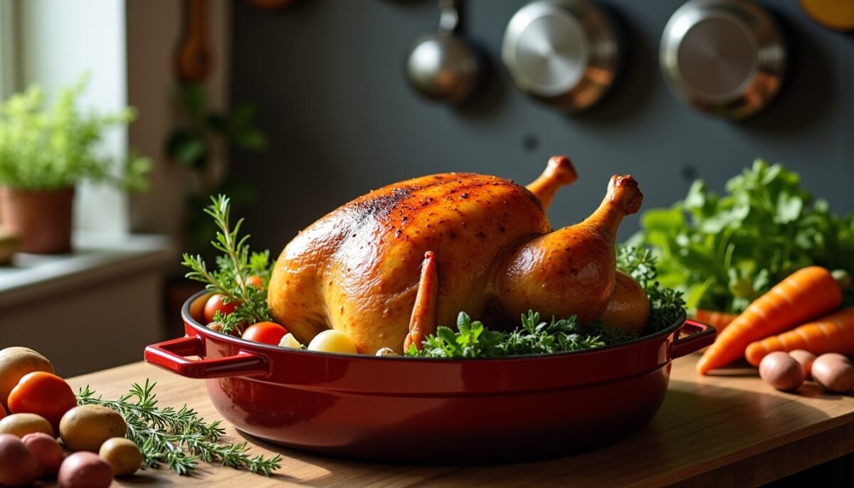 Chapon en cocotte sans four : astuces de cuisson parfaite et recette détaillée Chapon en cocotte sans four : astuces de cuisson parfaite et recette détaillée