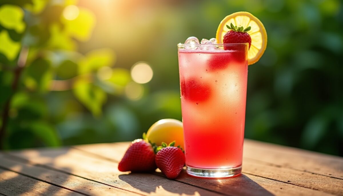 Cocktail Barbapapa à la Limonade et Fraise : Une Recette Givrée et Pleine de Plaisir