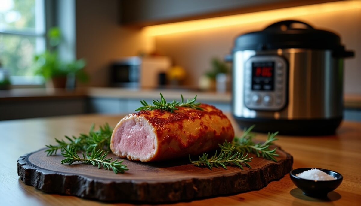 Rouelle de porc express au Cookeo : recette simple et savoureuse